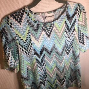 Bonworth | Women’s Colorful Chevron Pattern Blouse Top